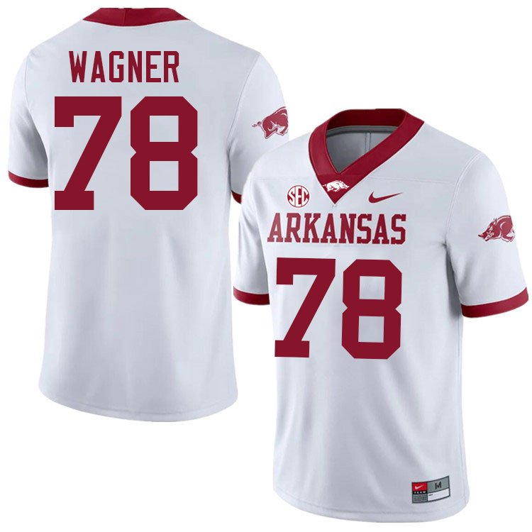 Dalton Wagner Arkansas Jersey,Arkansas Razorbacks #78 Dalton Wagner Jersey Youth College-White